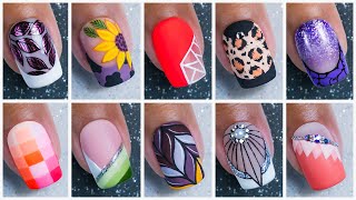 Top 10 New Short Nail Designs 2023 tutorial  Best Nail Art Compilation [upl. by Enyluqcaj]