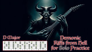 Metal Guitar Backing Track in D Major  100 bpm  D Standard Tuning [upl. by Boehike]