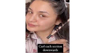 How to Maggie curl short hair chopstick curl short hair curl tutorial Facedecor [upl. by Janessa566]