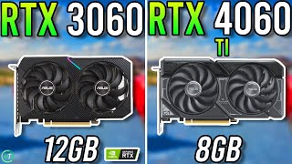 RTX 3060 12GB vs RTX 4060 Ti  Tested in 2024 [upl. by Repsag259]