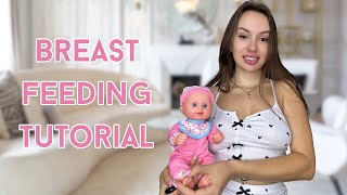 Breastfeeding tutorial with Emillia Education 4K [upl. by Ahtibbat525]