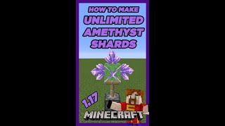 Unlimited Amethyst Shards  Minecraft 117 Tutorial shorts [upl. by Nomsed]