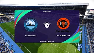 Richards Bay FC vs Polokwane City 04102023 DStv Premiership PES 2021 [upl. by Downing]