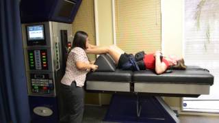 Spinal Decompression  DRX 9000 Demonstration  Bradley Chiropractic Nutrition Center [upl. by Nnaitak]