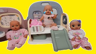 Baby Born doll gets sick at daycare feeding and changing baby doll [upl. by Shakti]