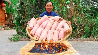 14 Pig Trotters Roasted and Stewed with Black Bean Sauce Brand New Recipe  Uncle Rural Gourmet [upl. by Magnum]