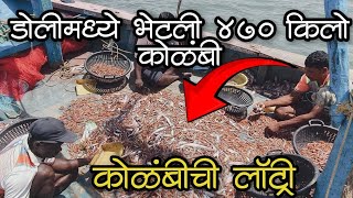 कोळंबीच्या हंगामात भेटली ४७० किलो कोळंबी🦐😱🤩fish fishing prawns fishingvideo trending [upl. by Gaskins]