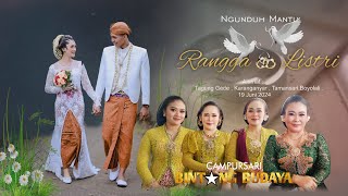 Boyong Manten RANGGA amp LISTRI  CS BINTANG BUDAYA  BG Sound  Tagung Gede 19Juni 2024 [upl. by Yelwar736]