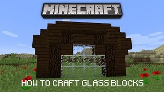 Minecraft Tutorial  How To Make Windows Crafting Glass [upl. by Aggappora603]