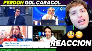 DAVOO XENEIZE REACCIONA a SU MENCIÓN En GOL CARACOL por COLOMBIA Vs ARGENTINA [upl. by Pollux]