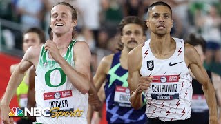 NCAA champ Hocker battles Olympic champ Centrowitz to the line in 1500m trials classic  NBC Sports [upl. by Arlena623]