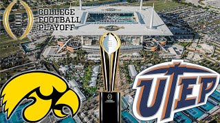 UTEP vs IOWA NATIONAL CHAMPIONSHIP AGAIN  NCAA 14 DYNASTY REVAMPED [upl. by Nauqyt]