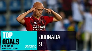 TOP Goles Jornada 9 LALIGA Hypermotion 20232024 [upl. by Lieberman]