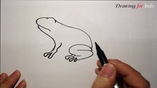 How To Draw a Frog  StepbyStep [upl. by Trinatte345]