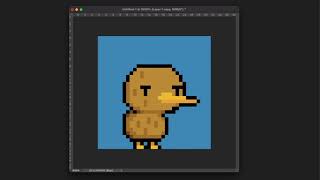 Creating Cheeky Kiwi  Pixel Art [upl. by Rosenwald693]