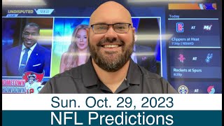 NFL Picks 102923 Sunday Pro Football Free Sports Betting Predictions  Week 8  2023 [upl. by Duwalt]