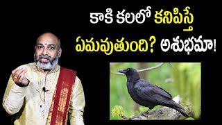 Kaki Kalalo Kanipiste Emavutundi  Crow In Dream Meaning In Telugu  Nanaji Patnaik Astrologer [upl. by Ahsela734]