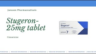 Full information of Stugeron 25mg tablet [upl. by Jansen83]