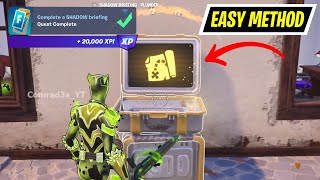 How to EASILY Complete a SHADOW briefing Fortnite [upl. by Meerek]