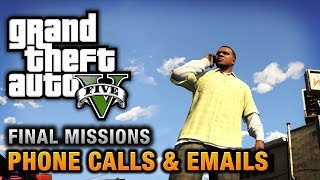 GTA 5  Phone Calls amp Emails after Final Missions [upl. by Anial754]