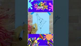 How To Draw A Crazy Birthday Balloon  Arties Short Show Shorts HowToDraw ArtiesShow Artie [upl. by Namaj997]