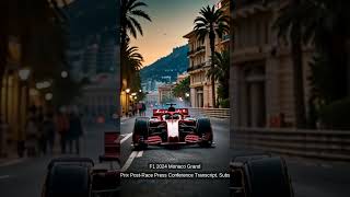 F1 2024 Monaco Grand Prix PostRace Press Conference Transcript [upl. by Nylirak]