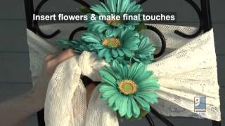 DoItYourself Wedding Projects  Reception Chair Decorating Ideas By Merri Cvetan [upl. by Gnuoy]