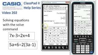 ClassPad Help 202  Solving Equations With Solve [upl. by Mitchell379]