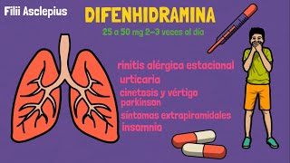 DIFENHIDRAMINA  PARA QUÉ SIRVE [upl. by Fisken619]