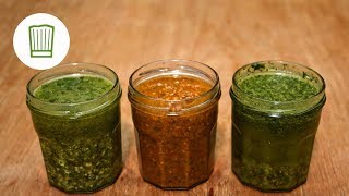 Pesto selber machen  3 mal anders  Chefkochde [upl. by Anilosi649]