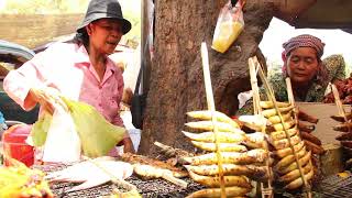 Incredible Cambodian Countryside Street Foods Plenty of Foods Snacks Recipes and Refreshments [upl. by Suravart]