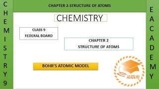 Bohrs Atomic Model Chemistry Class 9 Chapter 2 [upl. by Sherill]