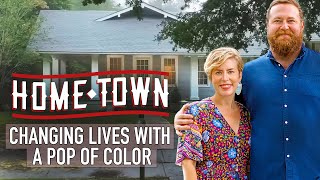 Updating Historical Home Using a POP of Color  Home Town  HGTV [upl. by Alecram]