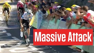 Tadej Pogacar DROPS Jonas Vingegaard Kwiatkowski Wins Stage 13 Of The Tour de France 2023 [upl. by Ellennahs52]