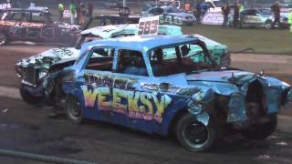 BANGER RACING WESTY MEETING RACE 7 amp DD [upl. by Tekcirk]