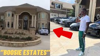 Boosie FLEXING On HATERS Showing His Luxury Mansion BOOSIE ESTATE [upl. by Ameerak]