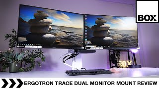 Ergotron TRACE Dual Monitor Mount Review [upl. by Suivat]