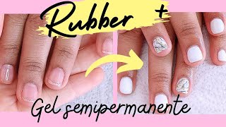 Francés semipermanente para principiantes  Gel polish french Manicure [upl. by Jania]