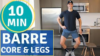 10 Minute BARRE CORE LEGS [upl. by Coppola]