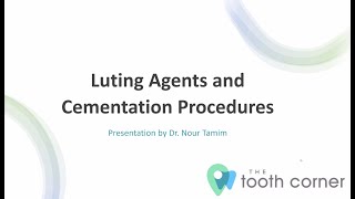 Contemporary Fixed Prosthodontics  Luting Agents and Cementation Procedures [upl. by Perloff584]