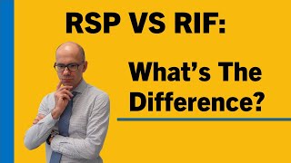 RRSP vs RRIF Whats the difference [upl. by Rol]