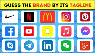 Guess the Brand by Tagline Tagline of Famous Brands [upl. by Fogel]