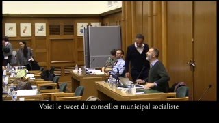 Christophe Grebert pète un plomb au conseil municipal de Puteaux du 9 mars 2016 [upl. by Ellsworth]