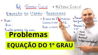 EQUAÇÃO DO 1º GRAU COM PROBLEMAS [upl. by Kcin]