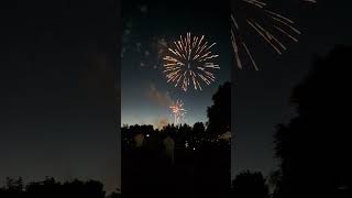 Bellevue Downtown 4th July Fireworks 🎇🎇😄😄bellevuewa fireworks 4thofjuly [upl. by Pilif]