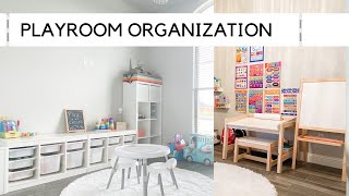 Playroom Makeover Organization Ideas  Clean with Me  Toy Storage Ideas 2021 Marlene Cardenas [upl. by Dyana]