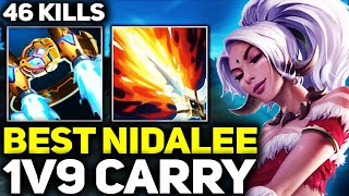 RANK 1 BEST NIDALEE IN THE WORLD 1V9 CARRY GAMEPLAY  League of Legends [upl. by Greiner197]