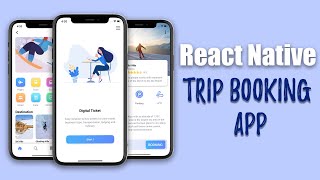 LCRN EP3  Trip Booking App  React Native UI [upl. by Petromilli]