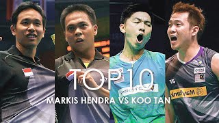 Top 10 Rallies  MARKIS Kido amp HENDRA Setiawan Vs KOO Kien Keat amp TAN Boon Heong [upl. by Allimrac]