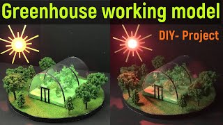 greenhouse working model  greenhouse farming model  greenhouse model project  diyas funplay  diy [upl. by Elleuqar]